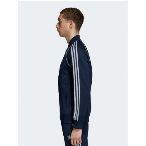 Adidas 3-Stripe Tricoat Track Set Jacket & Pants Navy