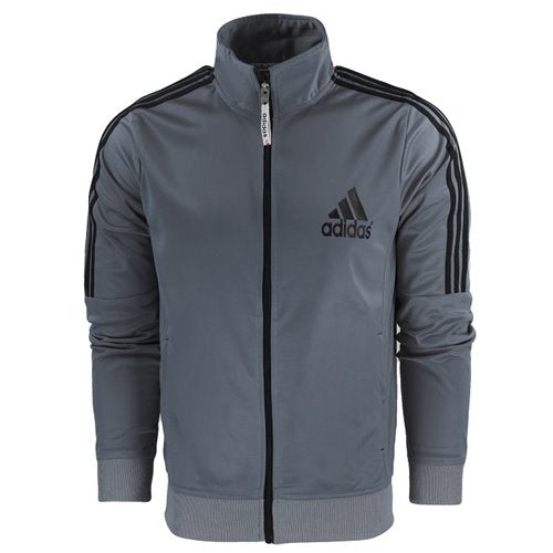 Adidas 3-Stripe Tricoat Track Set Jacket & Pants Gray