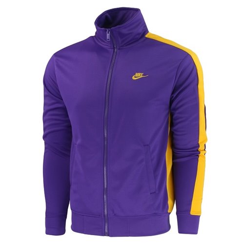 Nike Men's Knit Tracksuit Purple/Yellow