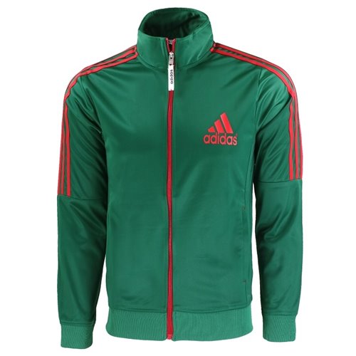 Adidas 3-Stripe Tricoat Track Set Jacket & Pants Green