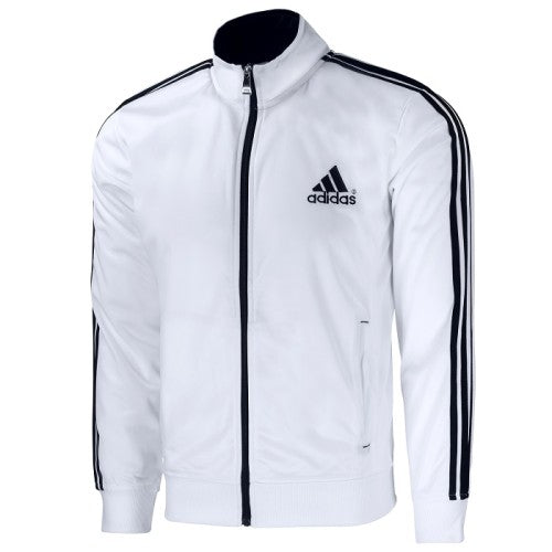 Adidas Two Tone 3-Stripe Tricoat Track Set Jacket & Pants Black/White