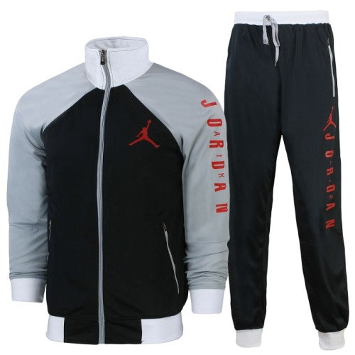 Nike Jordan Men's Cotton Zip Jacket & Pants Set Black