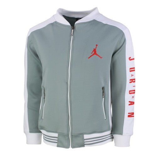 Nike Jordan Men's Cotton Zip Jacket & Pants Set Gray