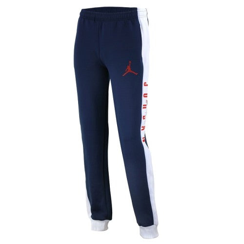 Nike Jordan Men's Double Knit Zip Jacket & Pants Set Navy/White