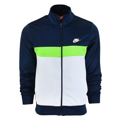 Nike Polyknit Colorblock Tracksuit Set Navy/Green