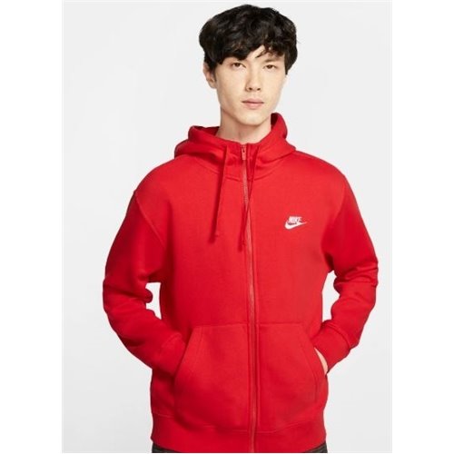 Nike Sportswear Club Fleece Men's Full Zip Hoodie & Pants 2pc Set Red