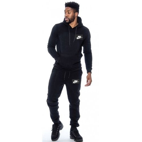 Nike Sportswear Club Fleece Men's Pullover Hoodie Hoodie & Pants Set Black