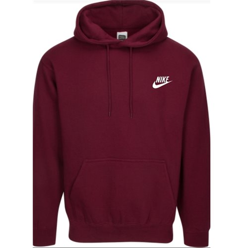 Nike Sportswear Club Fleece Men's Pullover Hoodie Hoodie & Pants Set Burgundy