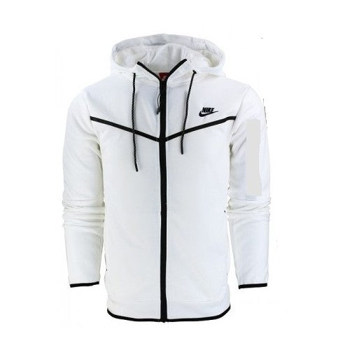 Nike Sportswear Club Fleece Men's Full Zip Hoodie & Pants Set White