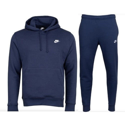 Nike Sportswear Club Fleece Men's Pullover Hoodie & Pants Set Navy