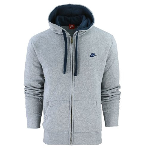 Nike Sportswear Club Fleece Zip Hoodie & Pants Set Gray/Blue