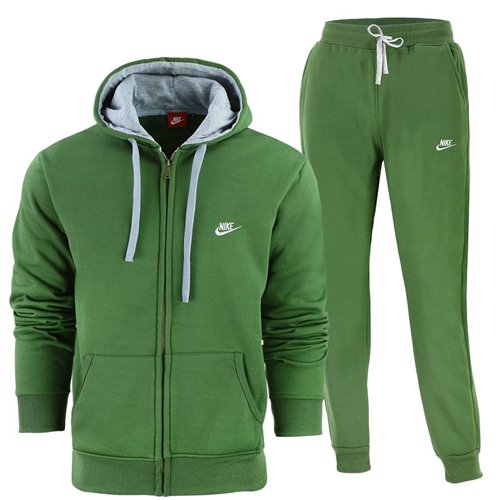 Nike Sportswear Club Fleece Zip Hoodie & Pants Set Olive