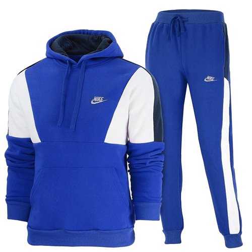 Nike Men's Colorblock Pullover Hoodie & Pants Set