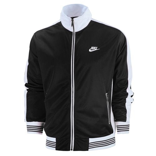 Nike Sportswear Men's Knit Track Suite 2 Pc Set Black/White