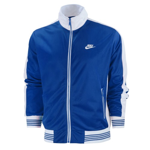 Nike Sportswear Men's Knit Track Suite 2 Pc Set Royal/White