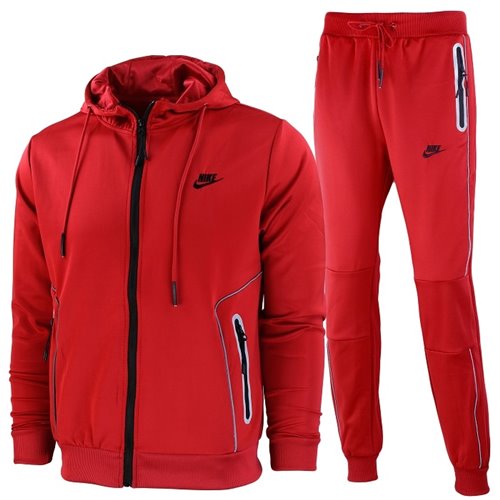 Nike Sportswear Scuba Tech Fleece Jacket & Pants Set 2 Pc Set Red